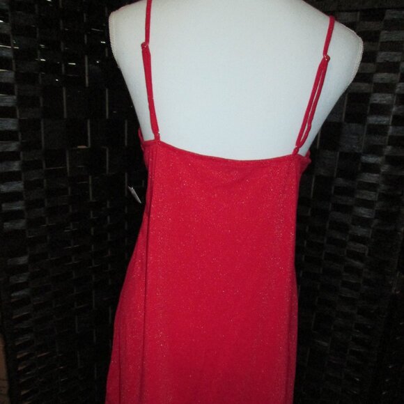 I.N.C. International Concepts 2-Pc. Sparkle Robe & Chemise Set Infrared NWT - Picture 6 of 10